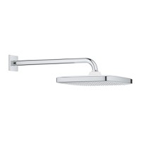 Palarie de dus Grohe Tempesta 250 Cube 1 jet cu brat de dus 38cm de perete 9.5 l/min crom - 1