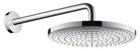 Palarie de dus Hansgrohe Raindance Select S 300 cu 2 tipuri de jet si brat 39cm cu montaj pe perete - 1