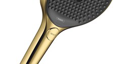 Para de dus Hansgrohe Rainfinity 130 3 tipuri de jet gold optic lustruit