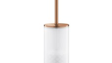 Perie wc cu suport de perete Grohe Selection brushed warm sunset