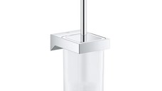 Perie wc cu suport de perete Grohe Selection Cube crom