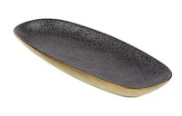 Platou oval Deko Senso Ceylon 25x11.5cm portelan negru - 1