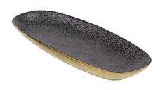 Platou oval Deko Senso Ceylon 25x11.5cm portelan negru