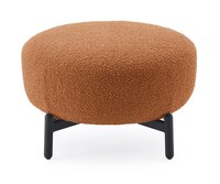 Pouf Kartell Lunam design Patricia Urquiola tapiterie Curly orange - 1