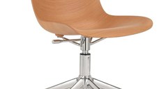 Scaun birou Kartell P/Wood design Philippe Stark baza crom Light Wood