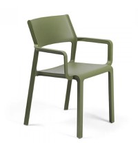 Scaun exterior Nardi Trill Armchair cu brate verde agave - 1