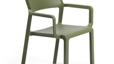 Scaun exterior Nardi Trill Armchair cu brate verde agave