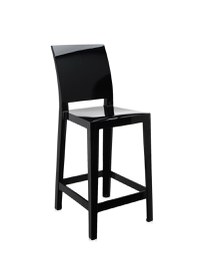 Scaun inalt Kartell One More Please design Philippe Starck 65cm negru - 1