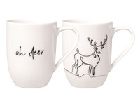 Set 2 cani Villeroy & Boch Statement Xmax Reindeer 290ml - 1