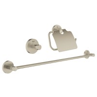 Set 3 accesorii baie Grohe Essentials Guest 3-in-1 brushed nickel - 1