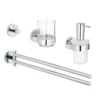 Set 4 accesorii baie Grohe Essential Master 4-in-1 40846001 crom - 1