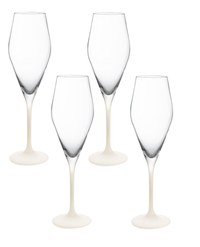 Set 4 pahare sampanie Villeroy & Boch Manufacture Rock Blanc Flute 260 ml - 1