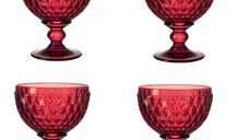 Set 4 pahare Villeroy & Boch Boston Champagne Red 0.40 litri