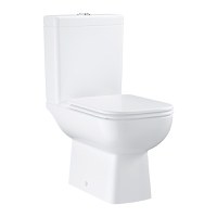 Set complet vas wc Grohe Start Edge Ceramic Rimless rezervor cu alimentare inferioara si capac cu inchidere lenta alb - 1