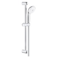 Set de dus Grohe Tempesta 100 para de dus cu 3 jeturi furtun 175cm si bara de 60cm 9.5 l/min crom - 1