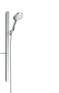 Set de dus Hansgrohe Raindance Select S 120 cu 3 jeturi si bara UnicaE 0 9m crom - 1