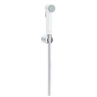 Set de dus igiena intima Grohe Tempesta-F Trigger Spray 30 cu agatatoare si furtun 125cm 5.7 l/min crom-alb - 1