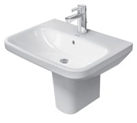 Set lavoar Duravit Durastyle 60cm si semipicior alb - 1