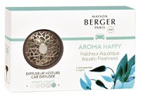 Set odorizant masina Maison Berger Aroma Happy Fraicheur Aquatique + rezerva ceramica - 1