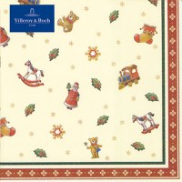 Set servetele hartie Villeroy & Boch Winter Specials Toys Cocktail Napkins Scatters S 25x25cm - 1