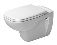 Set vas WC suspendat Duravit D-Code 54.5x35.5cm si capac clasic - 1