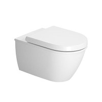 Set vas WC suspendat Duravit Darling New Rimless 54cm si capac cu inchidere lenta - 1