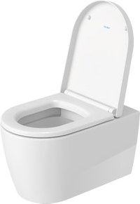 Set vas wc suspendat Duravit ME by Starck Rimless 57x37cm HygieneGlaze si capac cu inchidere lenta - 1