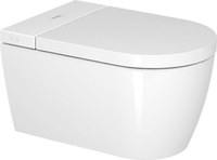 Set vas WC suspendat Duravit Starck f Lite compact 58cm si capac SensoWash cu functie de bideu - 1