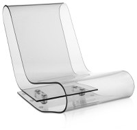 Sezlong Kartell L C P design Maarten van Severen transparent - 1