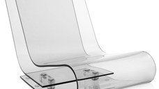 Sezlong Kartell L C P design Maarten van Severen transparent