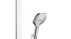 Showerpipe Hansgrohe Raindance Select E 300 cu 3 jeturi si butoane tip Touch