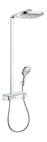 Showerpipe Hansgrohe Raindance Select E 300 cu 3 jeturi si butoane tip Touch - 1