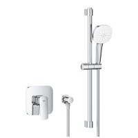 Sistem de dus incastrat Grohe Cubeo Tempesta 110 cu bara necesita corp ingropat crom - 1