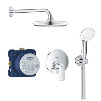 Sistem de dus incastrat Grohe Eurosmart Cosmopolitan cu set de dus Perfect Tempesta 210 crom - 1