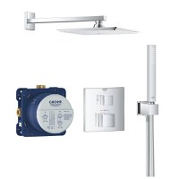 Sistem de dus incastrat Grohe Grohtherm Cube Perfect cu Rainshower Allure 230 crom - 1