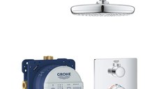 Sistem de dus incastrat Grohe Grohtherm Perfect Tempesta 210 cu 1 consumator crom