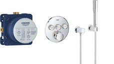 Sistem de dus incastrat Grohe Grohtherm SmartControl Set Perfect Shower cu Rainshower SmartActive 310 crom