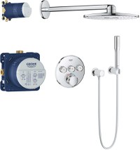 Sistem de dus incastrat Grohe Grohtherm SmartControl Set Perfect Shower cu Rainshower SmartActive 310 crom - 1