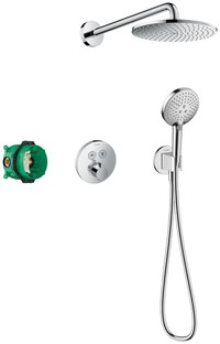 Sistem de dus incastrat termostatat Hansgrohe Raindance S 240 ShowerSelect S cu 2 consumatori crom - 1