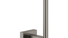 Suport rezerva hartie igienica Grohe Essentials Cube Brushed Hard Graphite