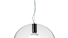 Suspensie Kartell FL/Y design Ferruccio Laviani E27 max 15W LED h28cm transparent