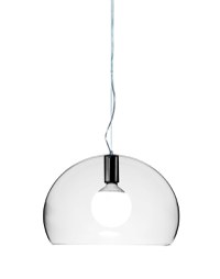 Suspensie Kartell FL/Y design Ferruccio Laviani E27 max 15W LED h28cm transparent - 1