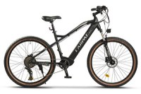 Bicicleta Electrica MTB Hidraulica Carpat C275H7E, roti 27.5inch, autonomie pana la 60 Km, motor 250W, viteza maxima 25 km/h (Negru/Gri) - 1