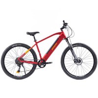 Bicicleta Electrica Pegas Drumet Dinamic, M, Roti 29inch, 9 Viteze, Viteza maxima 25 Km, Autonomie 70Km, Motor 250 W (Rosu/Galben) - 1