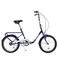 Bicicleta Pegas Practic Retro 20 inch, Otel, 3S (Albastru) - 1