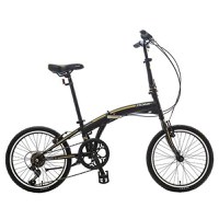 Bicicleta Pliabila Polar Practic 30, roti 20 Inch, 6 viteze, FranaV - Brake, cadru otel 260mm, Negru - 1