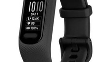 Bratara fitness Garmin vivosmart 5, curea silicon, marimea L, ecran OLED, Bluetooth (Alb)