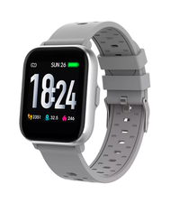 Ceas activity tracker Denver SW-162, Display IPS 1.4inch, Bluetooth, Bratara Silicon, Rezistent la apa IP67 , Android/iOS (Gri) - 1