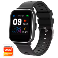 Ceas activity tracker Denver SW-164, Display IPS 1.4inch, Bluetooth, Bratara Silicon, Rezistent la apa IP68, compatibil Tuya, Android/iOS (Negru) - 1