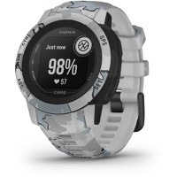 Ceas activity tracker Garmin Instinct 2S, 40mm, Camo Edition, Bluetooth, Android iOS, Rezistenta la apa, Gri - 1